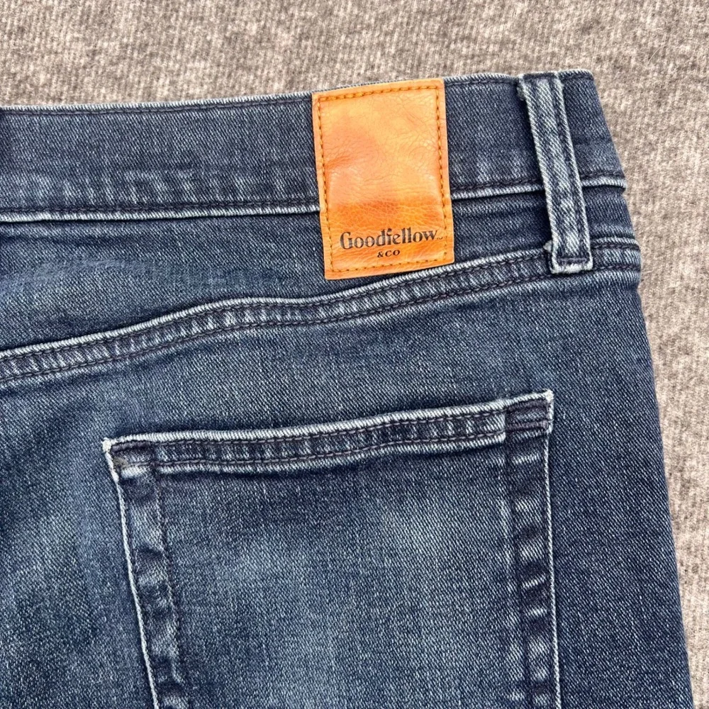 Goodfellow & Co Mens Skinny Total Flex Dark Wash Blue‎ Denim Jeans 34x28